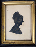 Five Bronzed Portrait Silhouettes Of An Irish Family - Lisburn County, Sept 1833. - Harrington Antiques