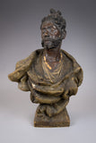 Friedrich Goldscheider (1845-97) Orientalist Terracotta Bust, c.1890. - Harrington Antiques