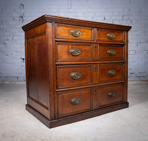 George III Country Oak Chest Of Drawers. - Harrington Antiques