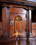 George III Mahogany Bookcase Bureau - Harrington Antiques
