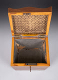 George III Mahogany Serpentine Top Tea Caddy, c.1790 - Harrington Antiques