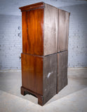 George III Mahogany Tallboy / Chest On Chest With Brushing Slide - Harrington Antiques