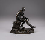Grand Tour Bronze Of A Seated Hermes - Harrington Antiques