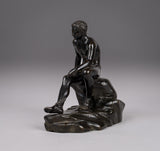 Grand Tour Bronze Of A Seated Hermes - Harrington Antiques