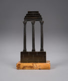 Grand Tour Bronze Of Temple Of Castor And Pollux - Harrington Antiques