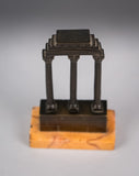 Grand Tour Bronze Of Temple Of Castor And Pollux - Harrington Antiques