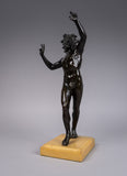 Grand Tour Bronze Of The Dancing Faun. - Harrington Antiques