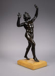 Grand Tour Bronze Of The Dancing Faun. - Harrington Antiques