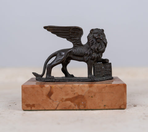 Grand Tour Bronze Of Winged Lion Of St Mark. - Harrington Antiques