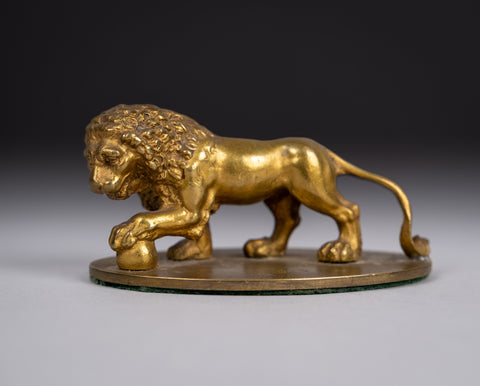 Grand Tour Gilt Bronze Of The Medici Lion - Harrington Antiques