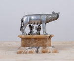 Grand Tour Silvered Model Of The Capitoline Wolf - Harrington Antiques