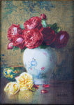 Isidore Rosenstock (1880-1956) - Still Life Of Roses In A Chinese Jar. Signed Watercolour, c.1920 - Harrington Antiques