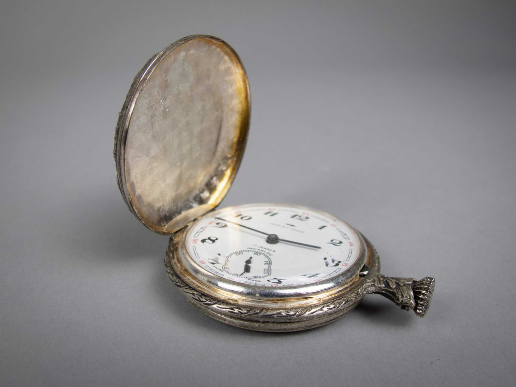 Discjocket Watch Jacquet Droz 17 Jewel Pocket Watch With Incabloc Movement & Embossed ...