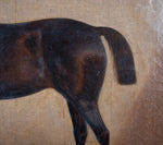 James Clarke (1858-1943) Chestnut Horse In Stable. Oil On Canvas. - Harrington Antiques