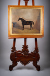 James Clarke (1858-1943) Chestnut Horse In Stable. Oil On Canvas. - Harrington Antiques