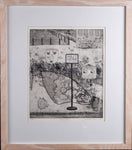 Jennifer Brown (1925-2008, British) - 'Bus Stop'. Signed Limited Edition Print. - Harrington Antiques