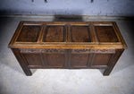Large 18th Century Queen Anne Four Panel Chest / Coffer - Dated 1702. - Harrington Antiques