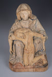 Large 19th Century Bohemian Carved Lime Figure Of The Pieta - Harrington Antiques