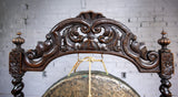 Large 19th Century Carved Oak and Brass Dinner Gong - Harrington Antiques