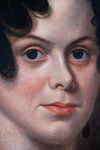 Large 19th Century Portrait Of A Lady - Oil On Canvas. - Harrington Antiques