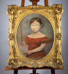 Large Early 19th Century Portrait Of A Young Girl. English School. Oil On Canvas. - Harrington Antiques