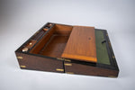 Large Georgian Rosewood Campaign Writing Slope. - Harrington Antiques