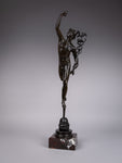 Large Grand Tour Bronze Of Mercury After Giambologna - Foundry Of Georgio Sommer. - Harrington Antiques