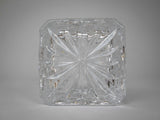 Large Lead Crystal Cut Glass Square Section Spirit Decanter - Harrington Antiques