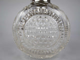 Large Sterling Silver & Cut Glass Scent Bottle by Cornelius Desormeaux, London, 1900. - Harrington Antiques