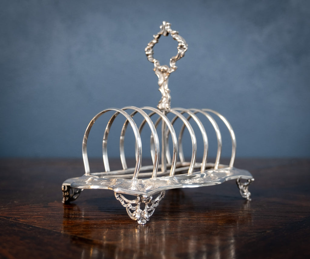 Harrington Rack Large Sterling Silver Toast Rack by John Evans II, London, 1848 ...