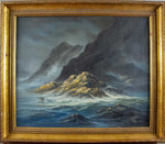 Large Textural Seascape by Robert Ixer - Oil On Canvas. - Harrington Antiques