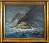 Large Textural Seascape by Robert Ixer - Oil On Canvas. - Harrington Antiques