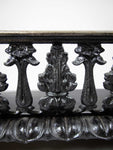 Large Victorian Cast Iron Fire Kerb With Pierced Foliate Design. - Harrington Antiques