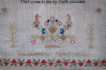 Late 18th Century Sampler by Louise Simmons, Aged 7. - Harrington Antiques