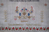 Late 18th Century Sampler by Louise Simmons, Aged 7. - Harrington Antiques