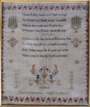Late 18th Century Sampler by Louise Simmons, Aged 7. - Harrington Antiques