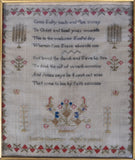 Late 18th Century Sampler by Louise Simmons, Aged 7. - Harrington Antiques