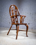 Late 19th Century Gothic Revival Yew & Elm Windsor Chair - Harrington Antiques