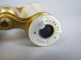 Lemaire F1 Gold Plated & Mother Of Pearl Opera Glasses With Original Case. - Harrington Antiques
