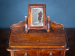 Miniature Early 19th Century Oak Chest Of Drawers With Swing Mirror - Harrington Antiques