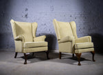 Near Pair Of Early 20th Century Wingback Armchairs. - Harrington Antiques
