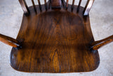 Oak & Elm Prince Of Wales Feathers Windsor Chair, c.1860. - Harrington Antiques