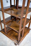 Oak Revolving Bookcase Made From Nelson's Flagship 'Foudroyant', by Goodall, Lamb & Heighway. - Harrington Antiques