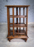 Oak Revolving Bookcase Made From Nelson's Flagship 'Foudroyant', by Goodall, Lamb & Heighway. - Harrington Antiques