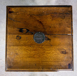 Oak Revolving Bookcase Made From Nelson's Flagship 'Foudroyant', by Goodall, Lamb & Heighway. - Harrington Antiques