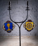 Pair 19thC Stained Glass Church Panels From St. Dunstan & St. Catherine's Church, Feltham, London. - Harrington Antiques