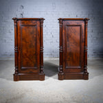 Pair Of 19th Century Mahogany Pedestal Cupboards - Harrington Antiques