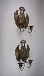 Pair Of Bronze Bat Wall Sconces After William Tonks & Sons For Liberty's. - Harrington Antiques