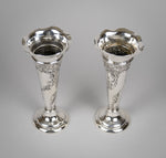Pair of Silver Spill Vases by William Comyns & Sons, London, 1902. - Harrington Antiques