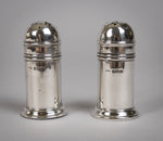 Pair Of Sterling Silver Pepperettes (With Glass Liners) by Docker & Burn, Birmingham, 1922 - Harrington Antiques